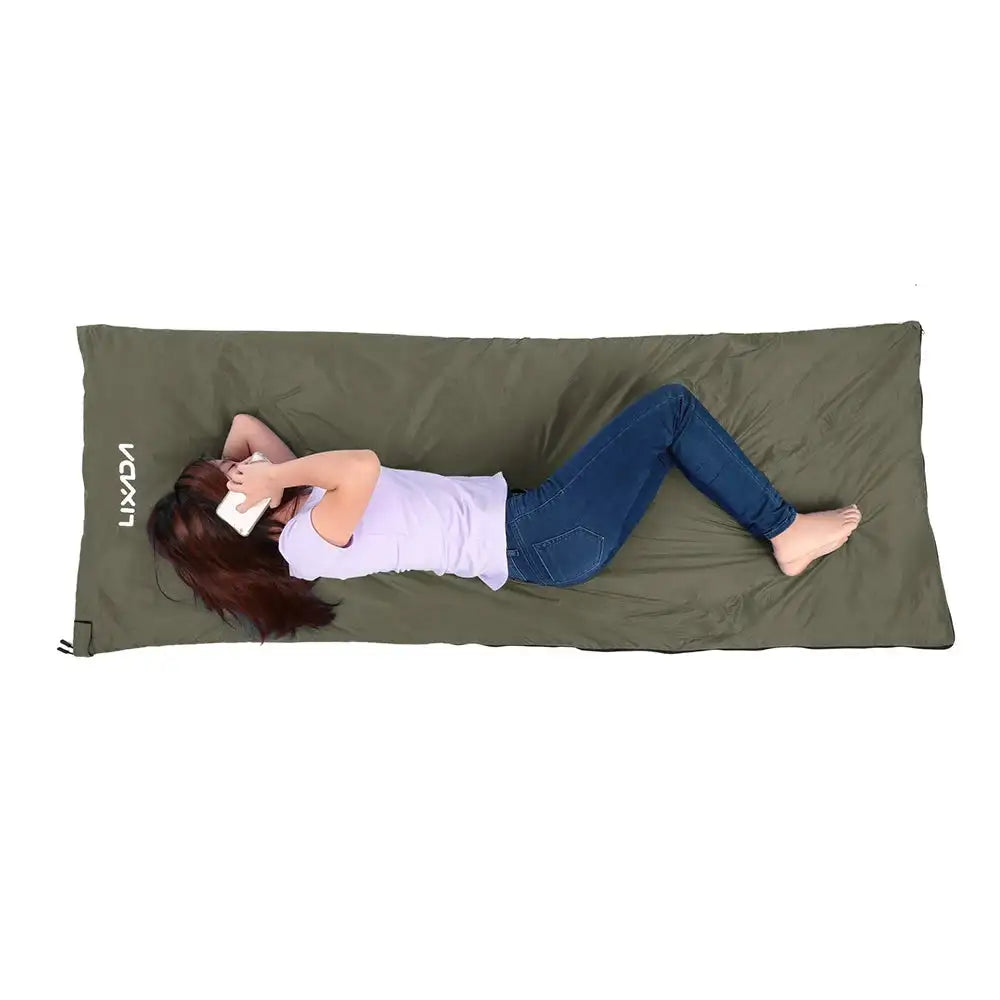 Saco de dormir portátil para exteriores Lixada de 190 x 75 cm, para acampar, viajar, senderismo, multifunción, ultraligero, 680 g, para mochileros.