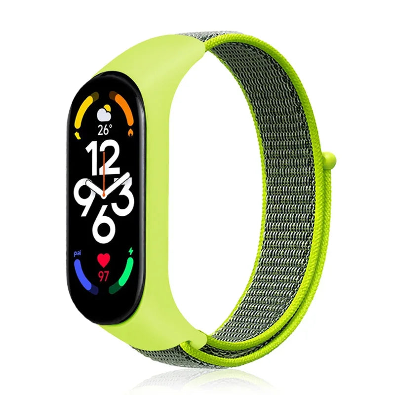Nylon loop For Xiaomi Mi Band 7-7 nfc smartwatch Wristband Sports Miband7 Correa Replacement Bracelet smart band 7 6 5 3 4 Strap - Lootquake
