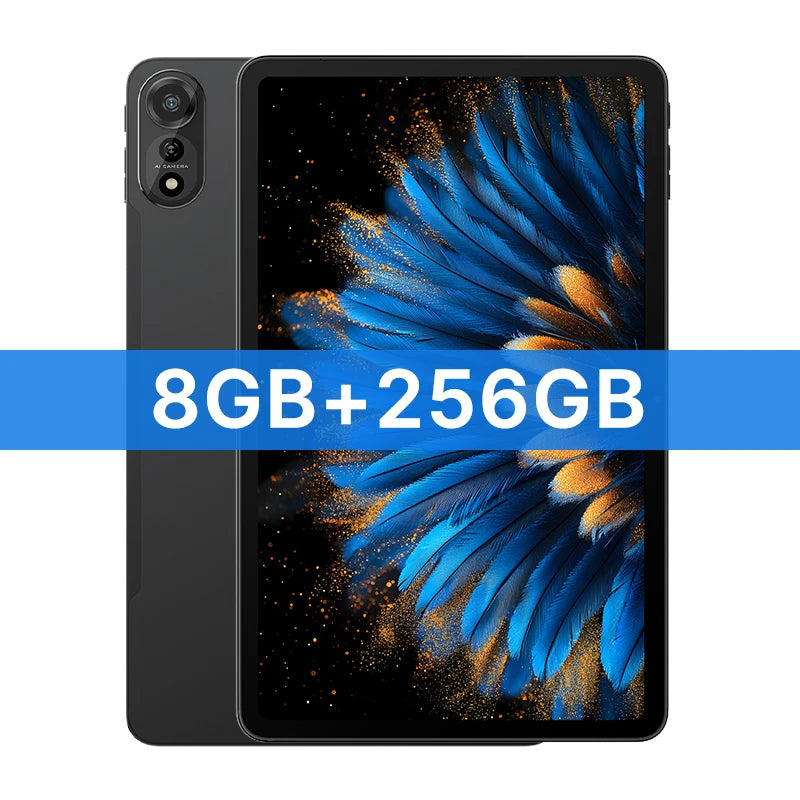 Tablettes Blackview MEGA 2 12 pouces 2K écran Widevine L1 24 Go (8 + 16) Android 15 256 Go 9000 mAh AI caméra principale Pad PC