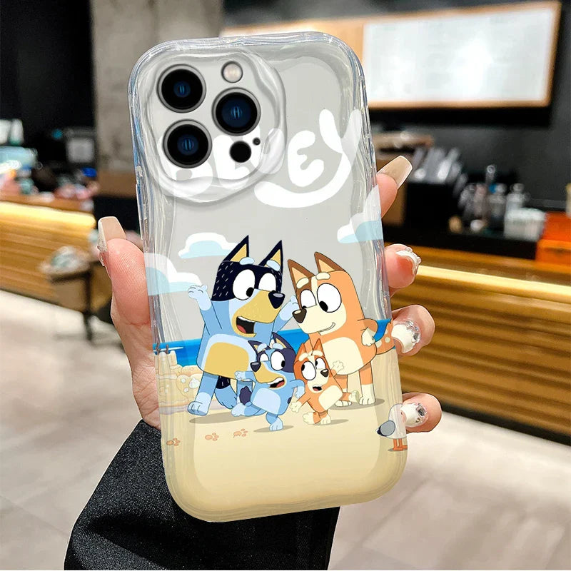 Cartoon Dog Soft White Phone Case For iPhone