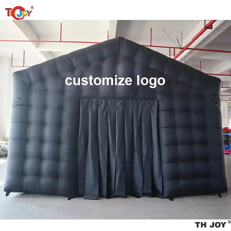 7x5m Disco Light N Fog Machine Black Cube Blow Up Bar Tent Inflatable Nightclub Portable Inflatable Party Tent Free Air Shipping - Lootquake