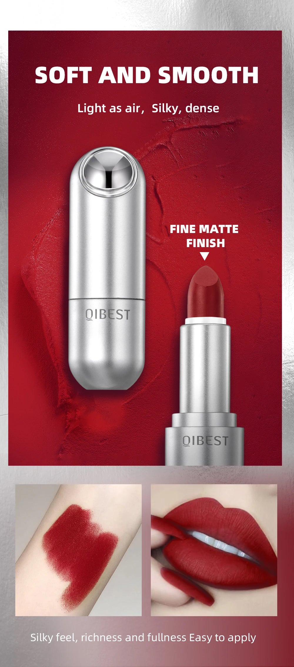 High Quality Professional Lipsticks Nude Matte Lipstick Long Lasting Moisturizing Makeup Sexy Red Lipgloss Tint Lips Cosmetics