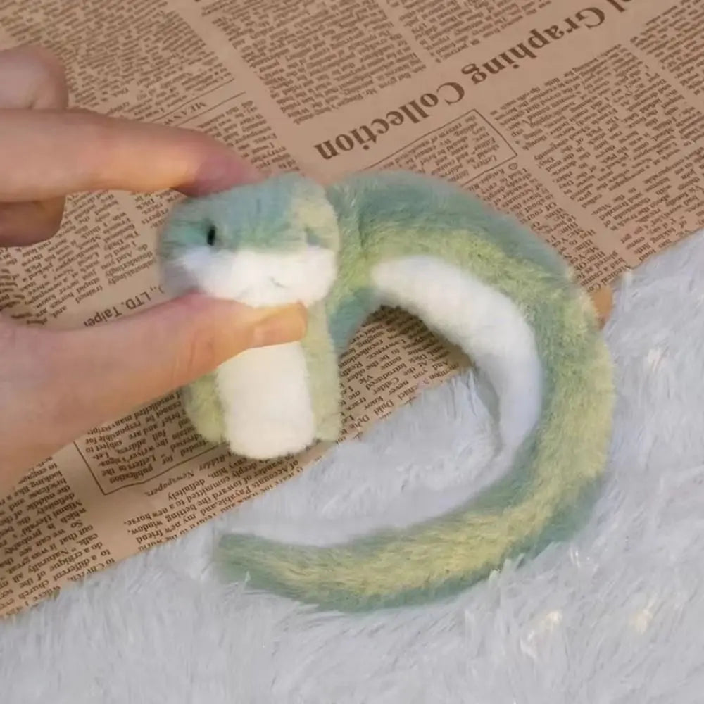 Year of The Snake Plush Toy Wrap Around Arm Little Snake Stuffed Plush Doll Comfort Kawaii Green Snake Animal Doll Children Gift - Lootquake
