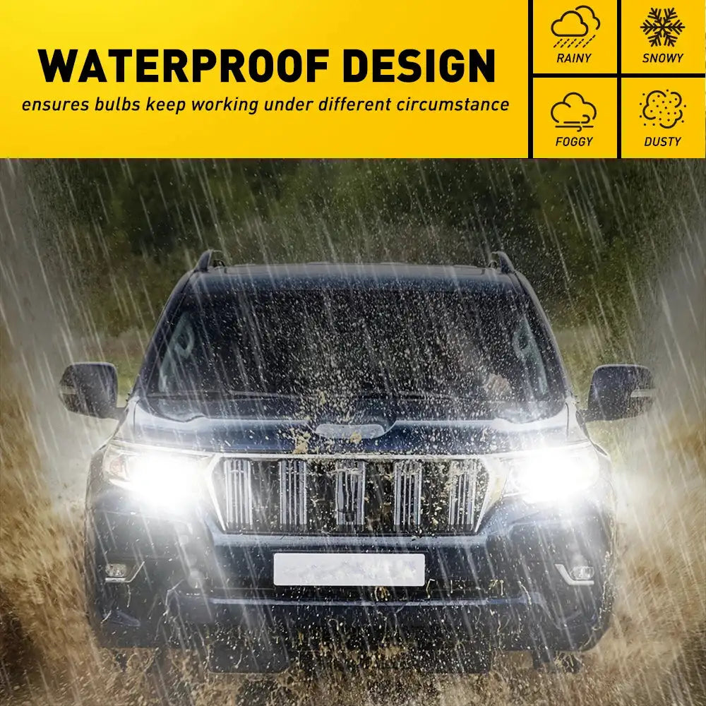 AUXITO 1/2X H4 LED Canbus Headlights 12V 9003 HB2 Hi/Lo Beam Motorcycle Headlamp Fanless H4 LED Bulb for Lada Honda Toyota Ford - Lootquake