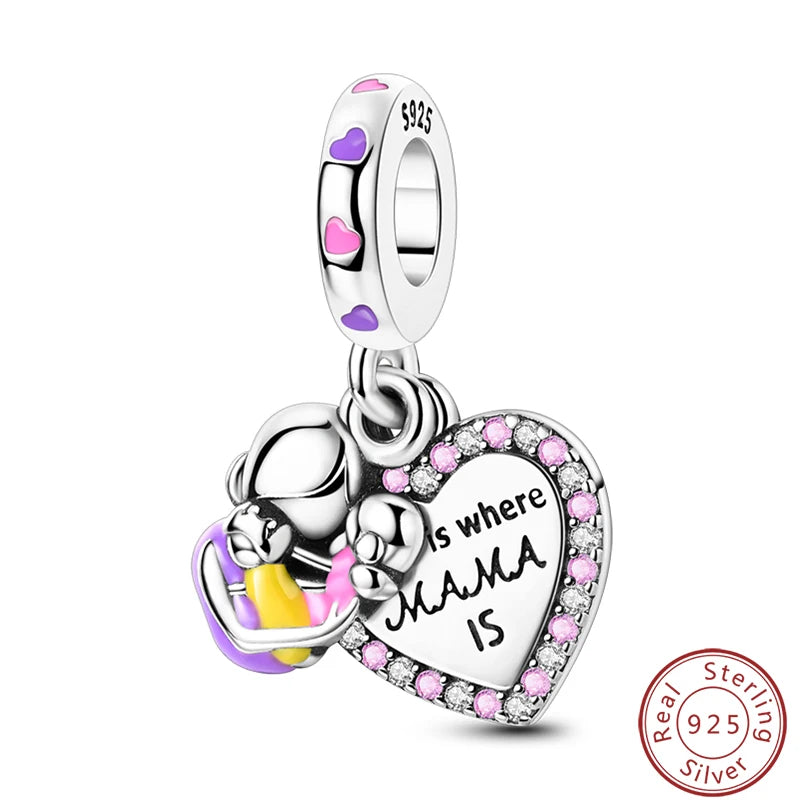 S925 Sterling Silver Princess Golf Hamster Camera Travel Three Piece Set Charms Beads 3mm DIY Fine Jewelry Making - Lootquake
