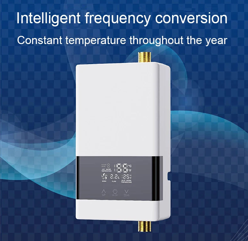 Chauffe-eau électrique instantané sans réservoir à distance pour cuisine, robinet de chauffage instantané, robinet de salle de bain, réglage de la température de la douche