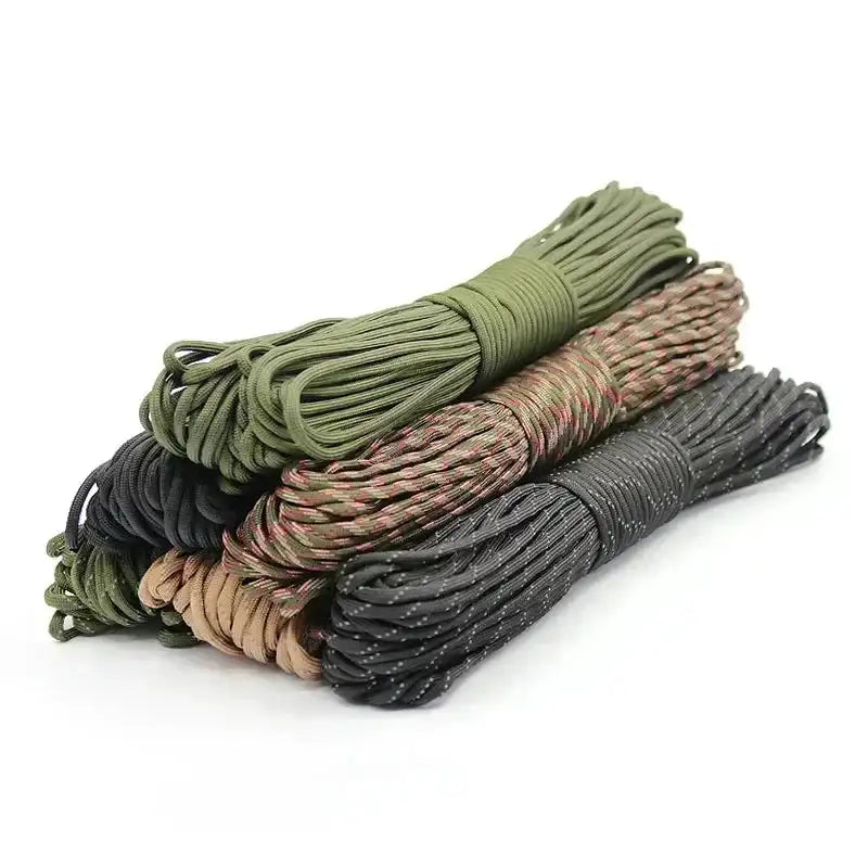 7 Cores 550 Paracord Cord 3 8 16 M Dia.4mm For Outdoor Camping Survival Lanyard Parachute Rope Hiking Tent Accessories - Lootquake