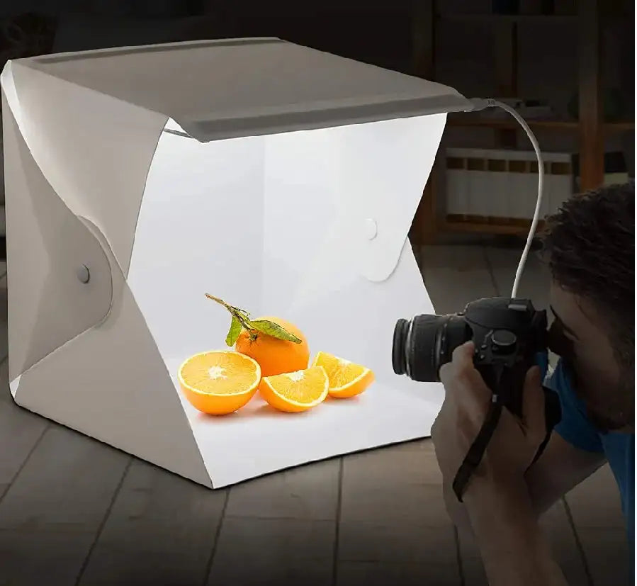 Portable Photobox Softbox Light Folding Box For Photo Studio Photography Double Led Cubes To Take Photos Products Shooting Tent - Lootquake
