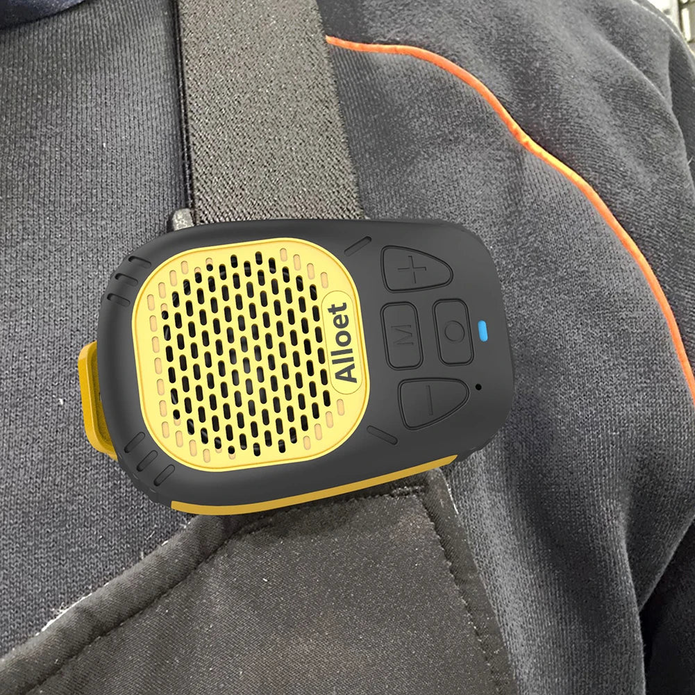 Altavoz portátil inalámbrico con Bluetooth 5.3 y correa magnética con clip, pequeño para ciclismo y senderismo.