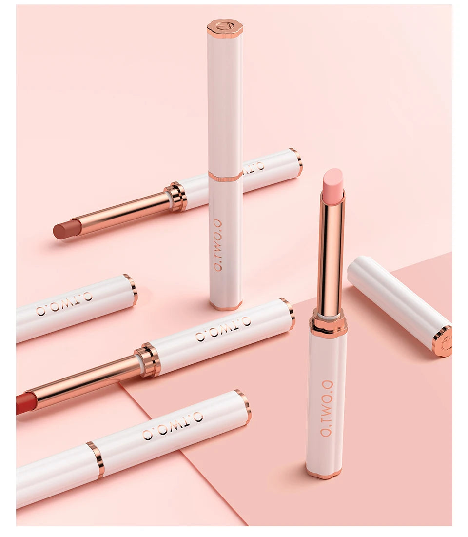 O.TWO.O Rouge à lèvres changeant de couleur Baume à lèvres hydratant Brillant à lèvres nourrissant longue tenue Cire d'abeille naturelle Soins des lèvres Cosmétiques
