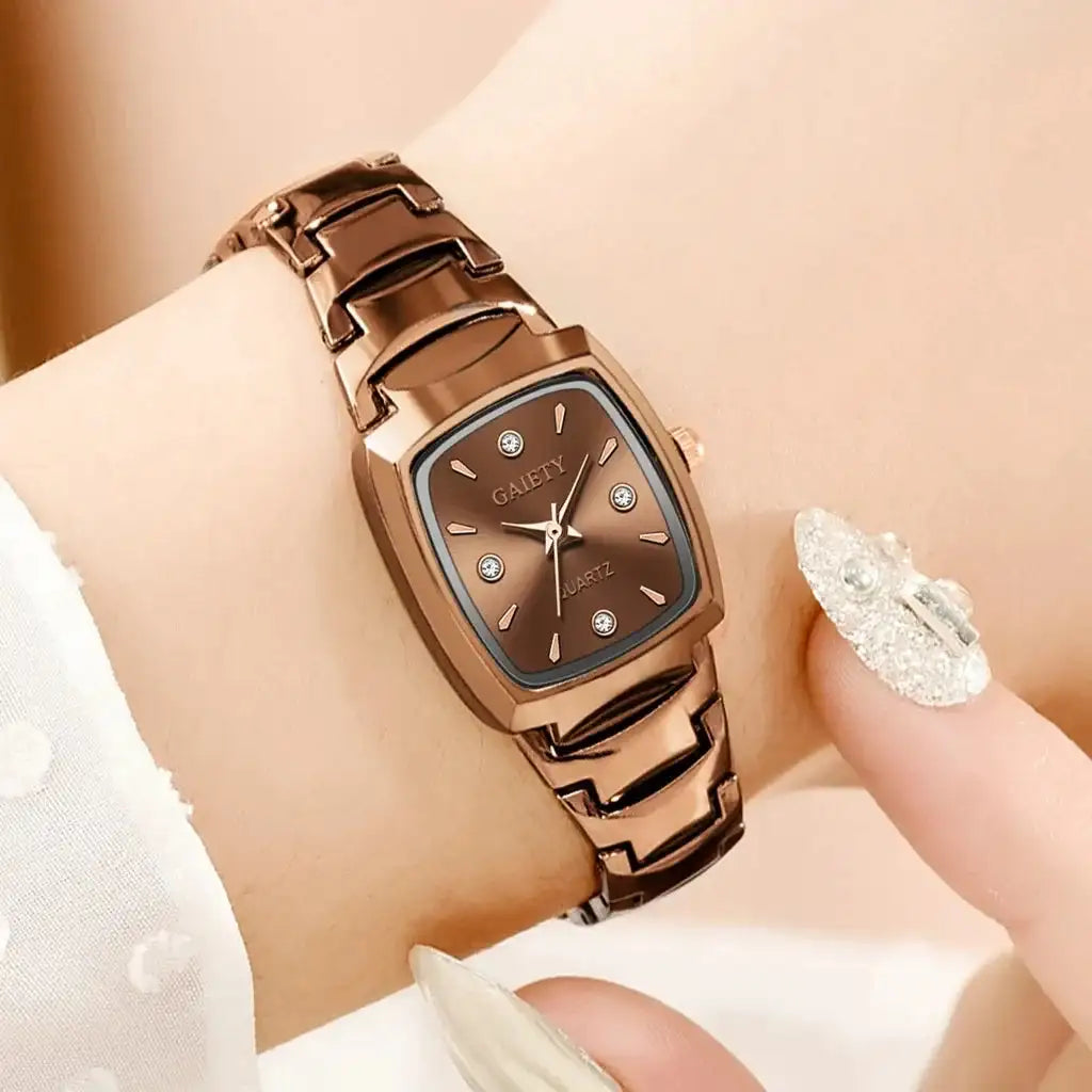 2024 Ladies Fashion Casual Quartz Watch Women Business Stainless Steel Strap Watch Women's Watch Clock Leisure Reloj Mujer - Lootquake