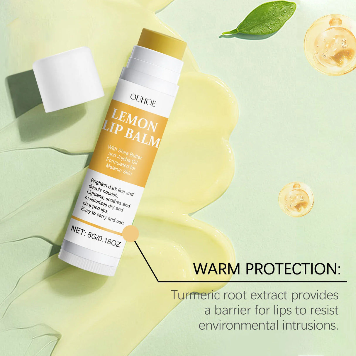 Bálsamo labial con vitamina C para eliminar las ojeras, aclarar la melanina, mascarilla labial, exfoliante, atenuar las líneas de expresión, piel muerta, hidratar, iluminar, reparar, cuidado labial.