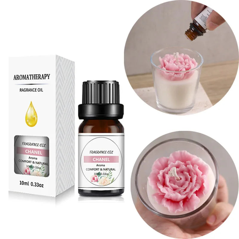 Aceite aromático de 10 ml para hacer velas de yeso, jabón, aromaterapia, 33 sabores, para difusor de spa, humidificador y sueño.