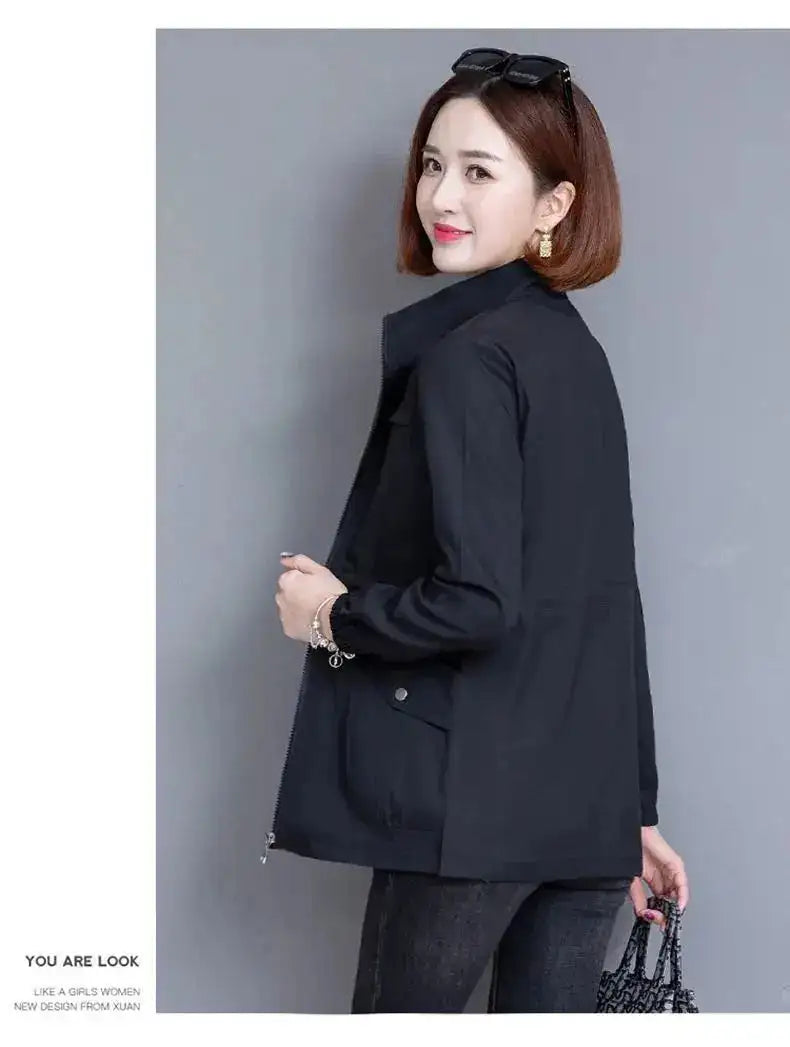 2023 New Spring Women's Jackets Causal Windbreaker Famale Thin Basic Coat Lightweight Jacket Outwear Women Clothing - Lootquake