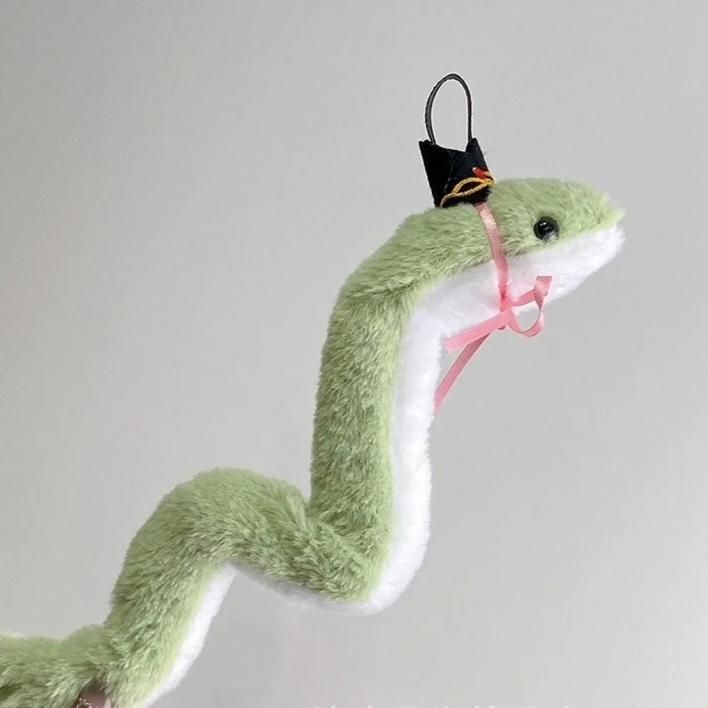 Year of The Snake Plush Toy Wrap Around Arm Little Snake Stuffed Plush Doll Comfort Kawaii Green Snake Animal Doll Children Gift - Lootquake