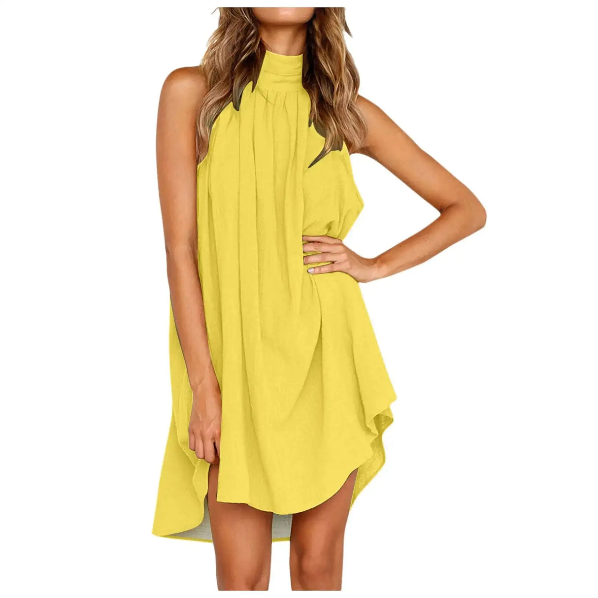 Dresses For Women Summer Casual Plus Size Ladies Casual Loose Long Dress Sleeveless Slit Long Vestidos Elegantes Para Mujeres - Lootquake