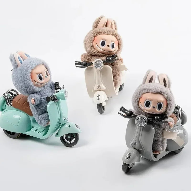 Labubu Accessories Labubu Have A Seat Toy Labubu Scooter with LED Lights & Music Cute Desk Decor for Labubu Doll Collectors