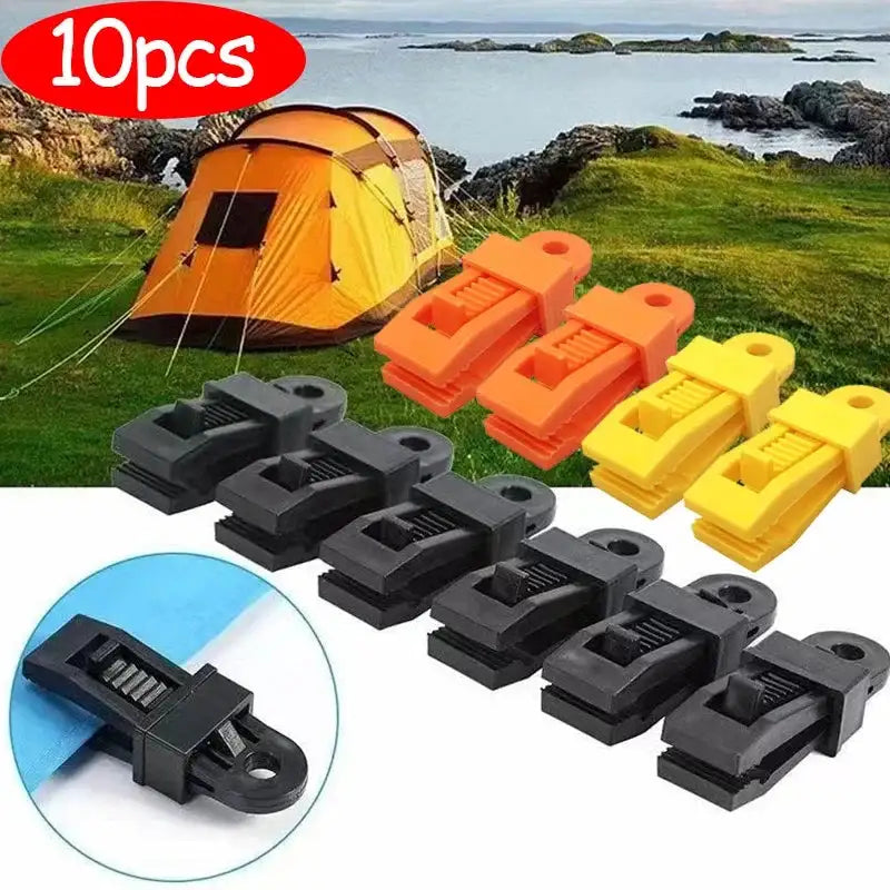 Adjustable Heavy Duty Lock Grip for Tarp Shade Cloth Reusable Clamp for Curtains Windproof Camping Tent Clip Hook Tarpaulin Clip - Lootquake