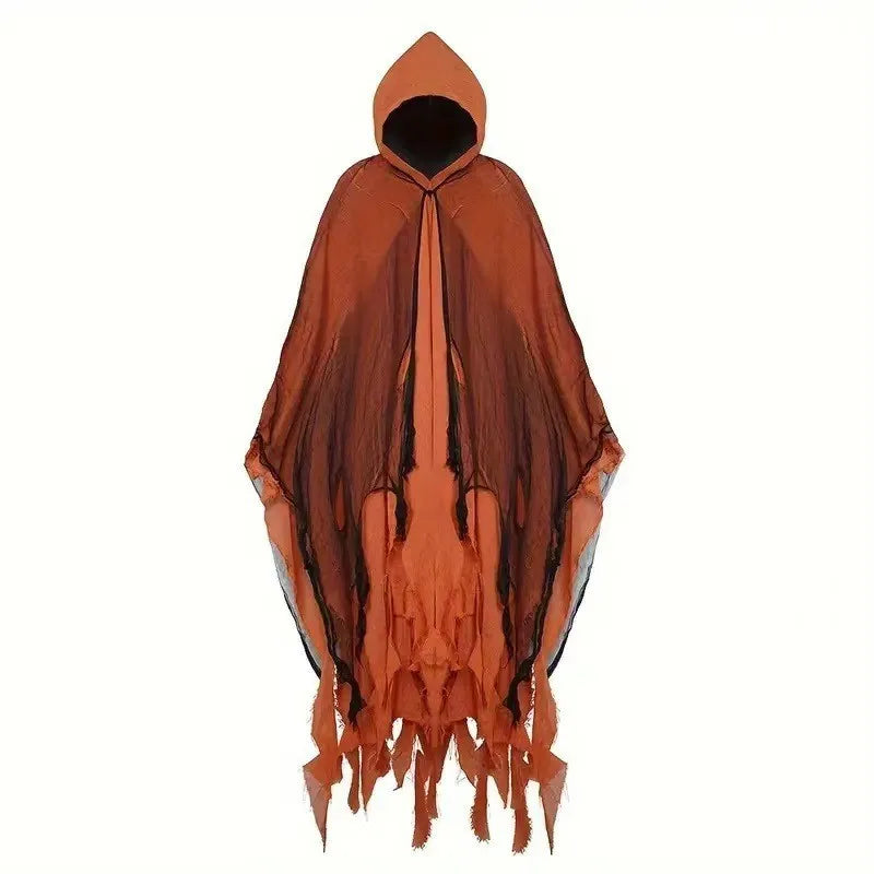 Halloween costume horror ghost clothes adult zombie cloak wizard robe wear secret room death dress up costume cloak