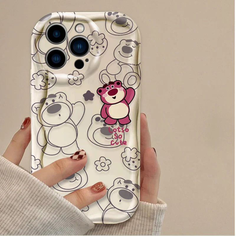 Funda de Disney Winnie the Pooh con diseño de oso de Tarta de Fresa para iPhone