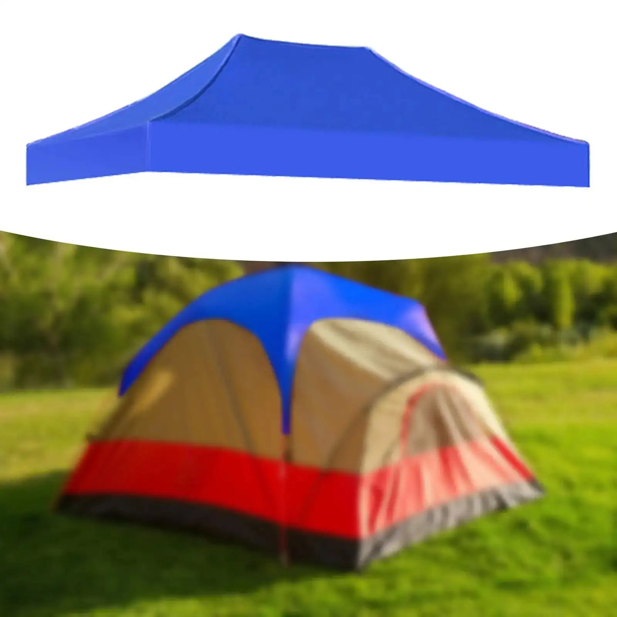 Canopy Top Cover Sunshade Tent Cover Replacement Rainproof 3x2M Gazebo Roof Canopy Tent Top for Canopy Camping Beach Patio - Lootquake