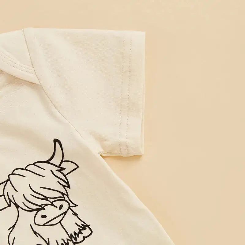 Toddler Girls Cute Summer Set Sleeveless Floral Print Romper with Ruffle Trim and Matching Bow Headband Adorable Outfit for - Lootquake