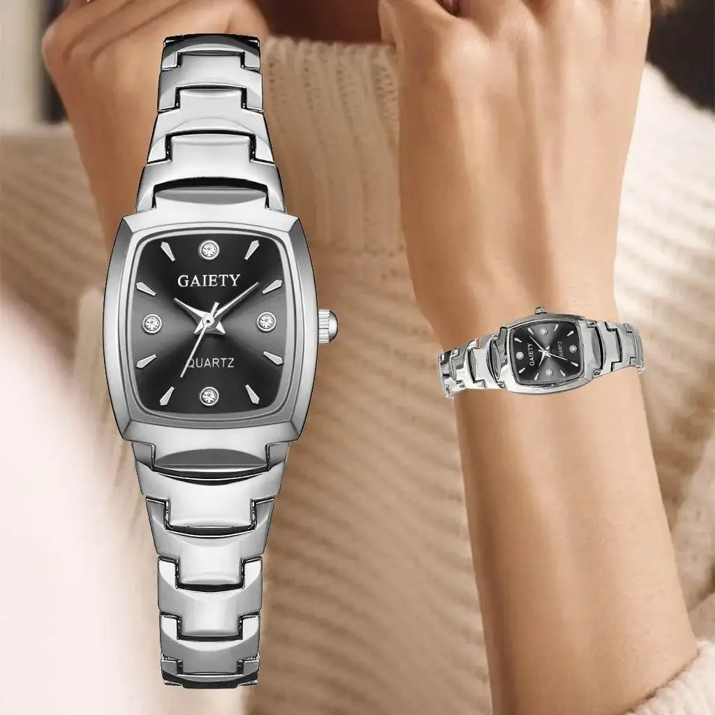 2024 Ladies Fashion Casual Quartz Watch Women Business Stainless Steel Strap Watch Women's Watch Clock Leisure Reloj Mujer - Lootquake