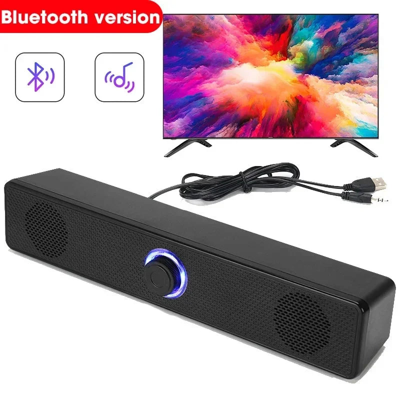 Ordinateur de bureau Bluetooth filaire de haute qualité à double usage Microphone à volume élevé Haut-parleur deux en un Système audio surround domestique