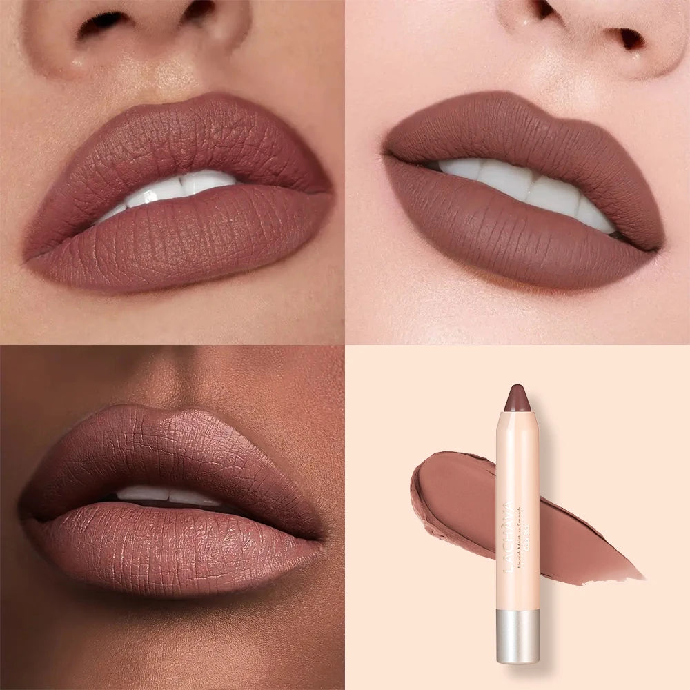 Long Lasting Hydrating Lipstick - Natural Look, Creamy Texture, All Skin Types Compatible, High Pigment Range with Brown, Moistu