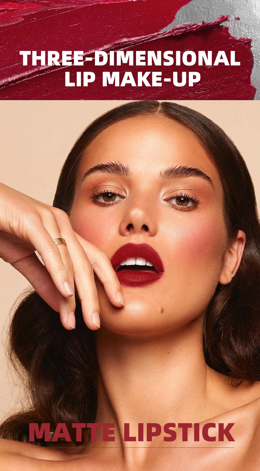 High Quality Professional Lipsticks Nude Matte Lipstick Long Lasting Moisturizing Makeup Sexy Red Lipgloss Tint Lips Cosmetics