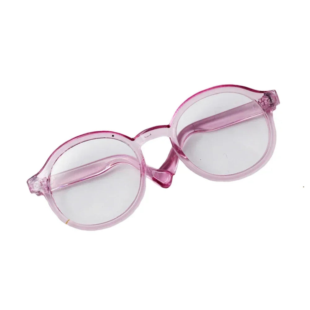 Lunettes en plastique transparentes Labubu de 6,5 cm pour poupées BJD 1/8, 1/6, 1/3 et 1/4, pour Labubu MSD SD Plush et EXO Doll