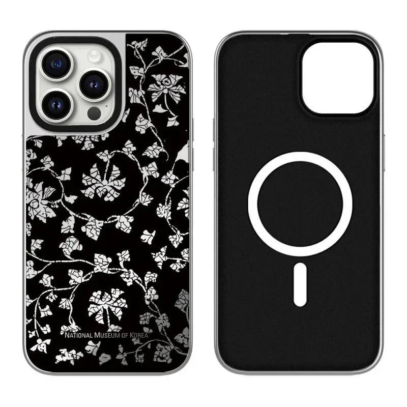 Museum Flower Mirror Surface MagSafe Phone Case