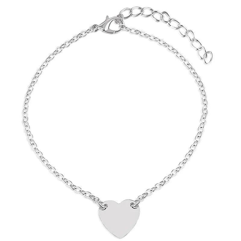 Silver color Stars Anklet Double Layer plated Charms Ankle Bracelet Jewellery Anklets For Women Foot Jewelry Love 2023 new hot - Lootquake