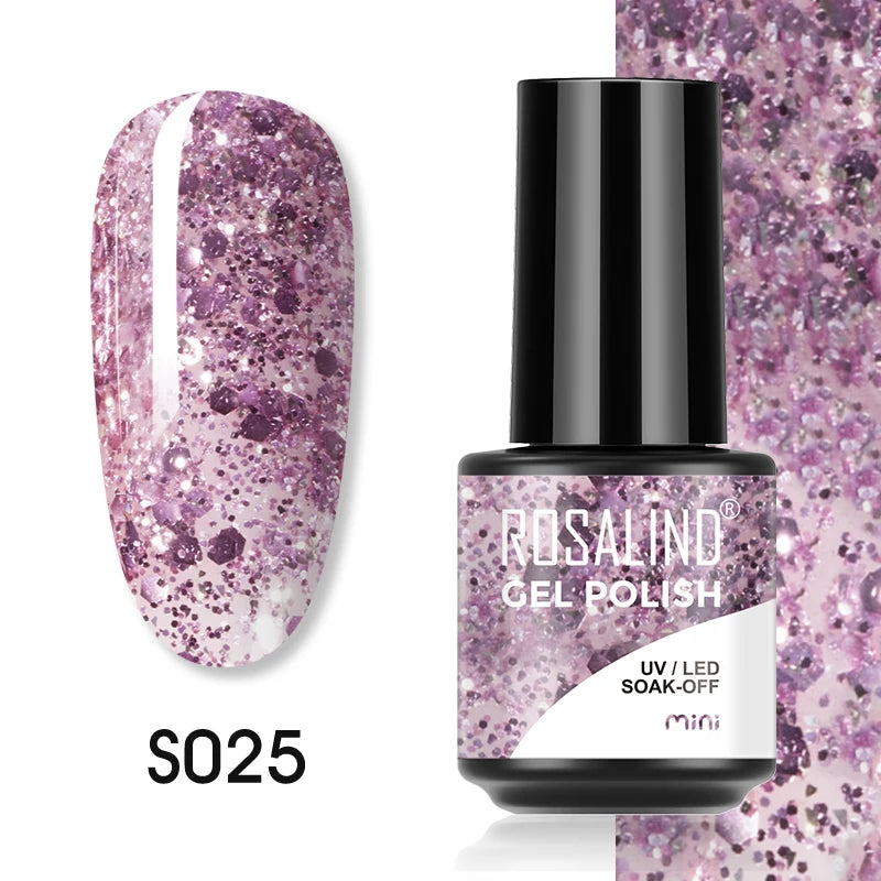Esmalte de uñas en gel ROSALIND, lámpara para manicura artística con base mate y capa superior, esmalte semipermanente Gellak.