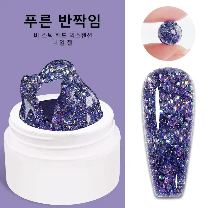 LIMEGIRL 15 g Gel d'extension d'ongles solide Gel UV antiadhésif pour photothérapie des mains Gel de construction rapide Conseils d'ongles Nail Art Gel de prolongation des ongles