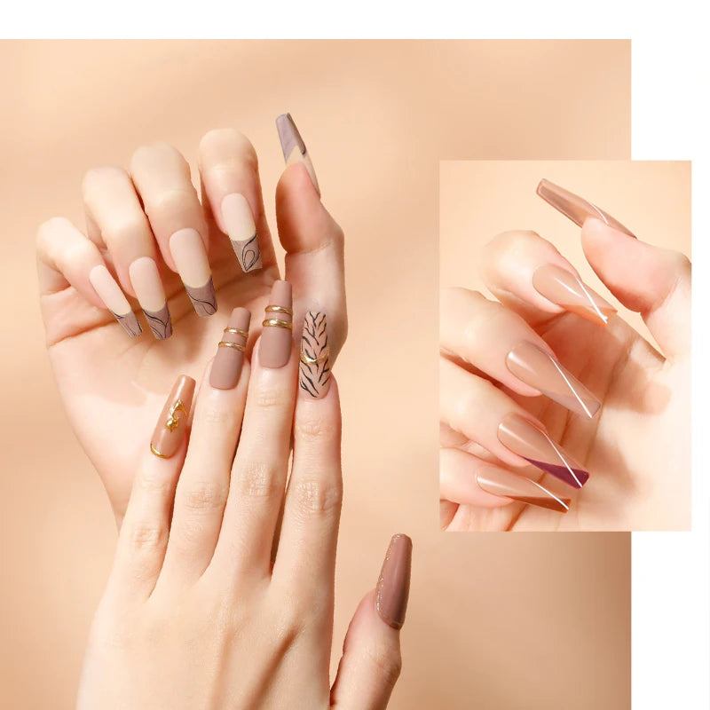 Esmalte de uñas en gel ROSALIND, lámpara para manicura artística con base mate y capa superior, esmalte semipermanente Gellak.