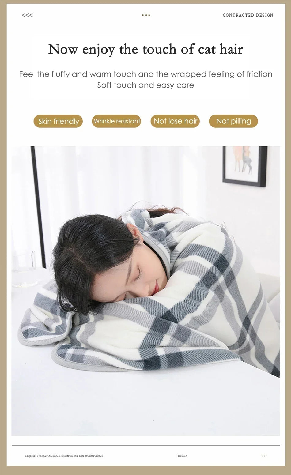 Thick Plaid Blanket Warm Winter Wearable Blanket Adults Office Travel Soft Fleece Throw Blankets With Button Home Shawl
