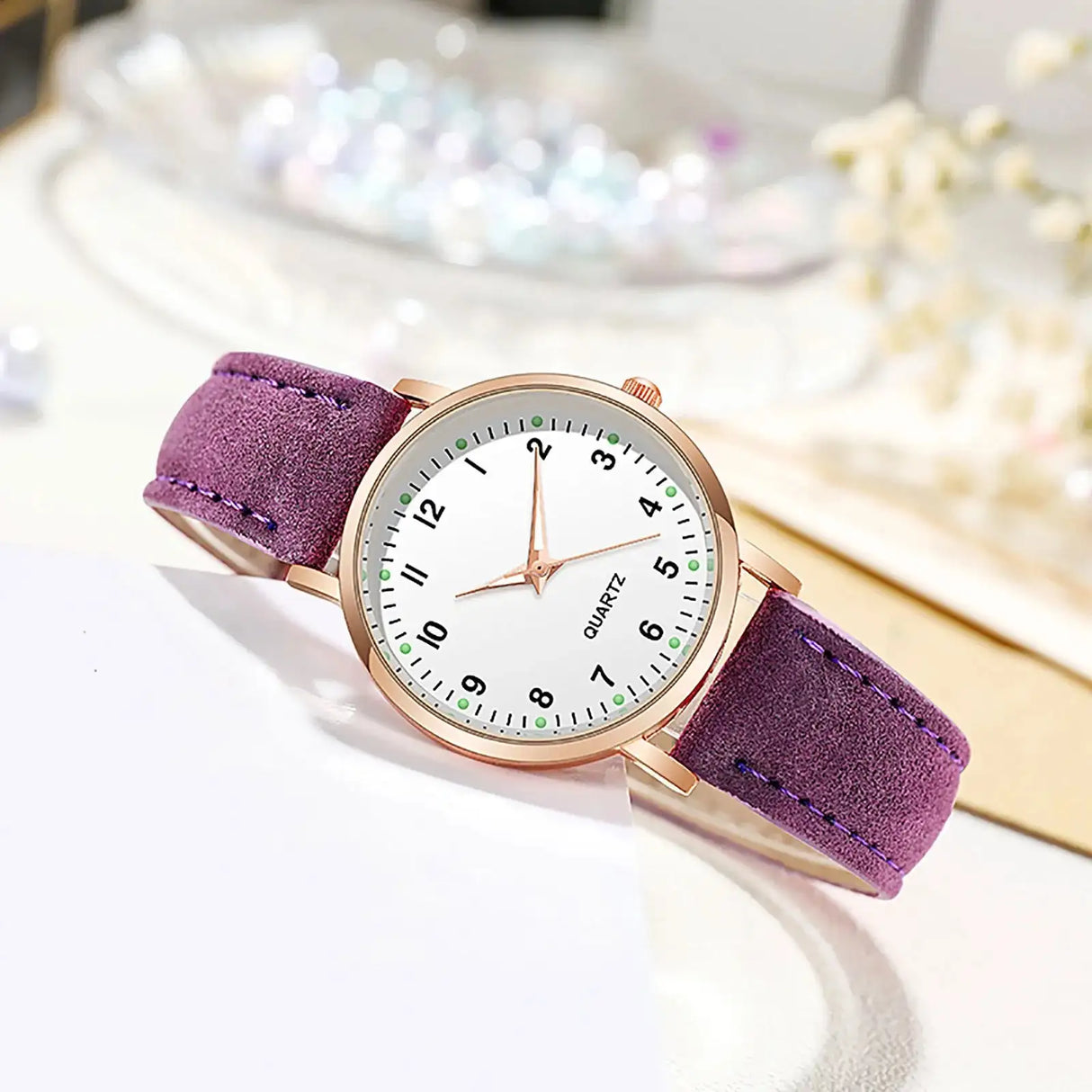 Reloj Mujer Fashion Watch For Women Leather Belt Watches Ladies Luxury Analog Quartz Luminous Wristwatch Clock Relogio Feminino - Lootquake