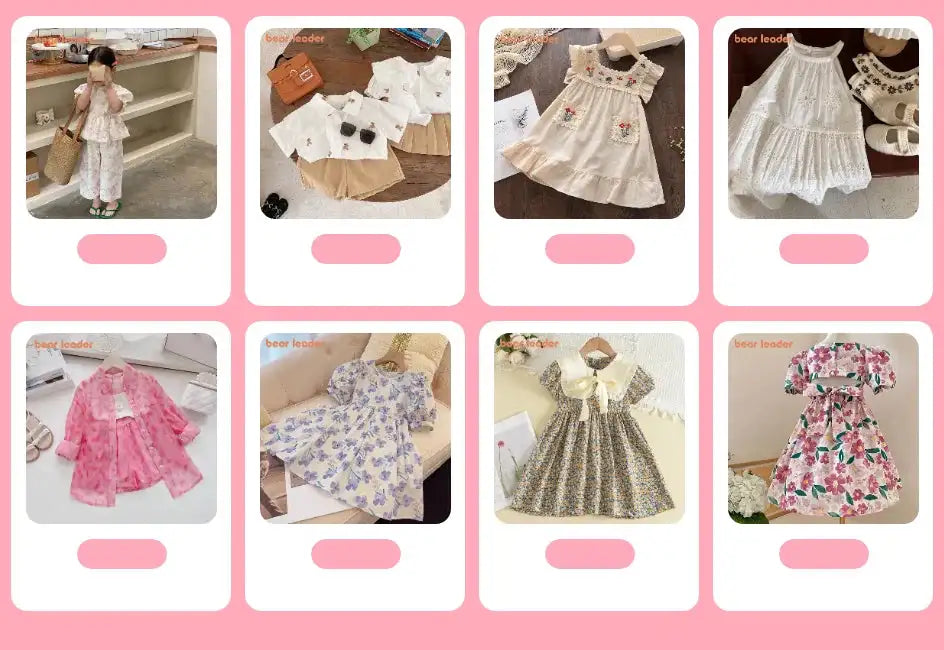 Bear Leader New Summer Casual Children Sets Chiffon Flowers Blue T-shirt Pants Girls Clothing Sets Kids Summer Set for 3-7 Years - Lootquake