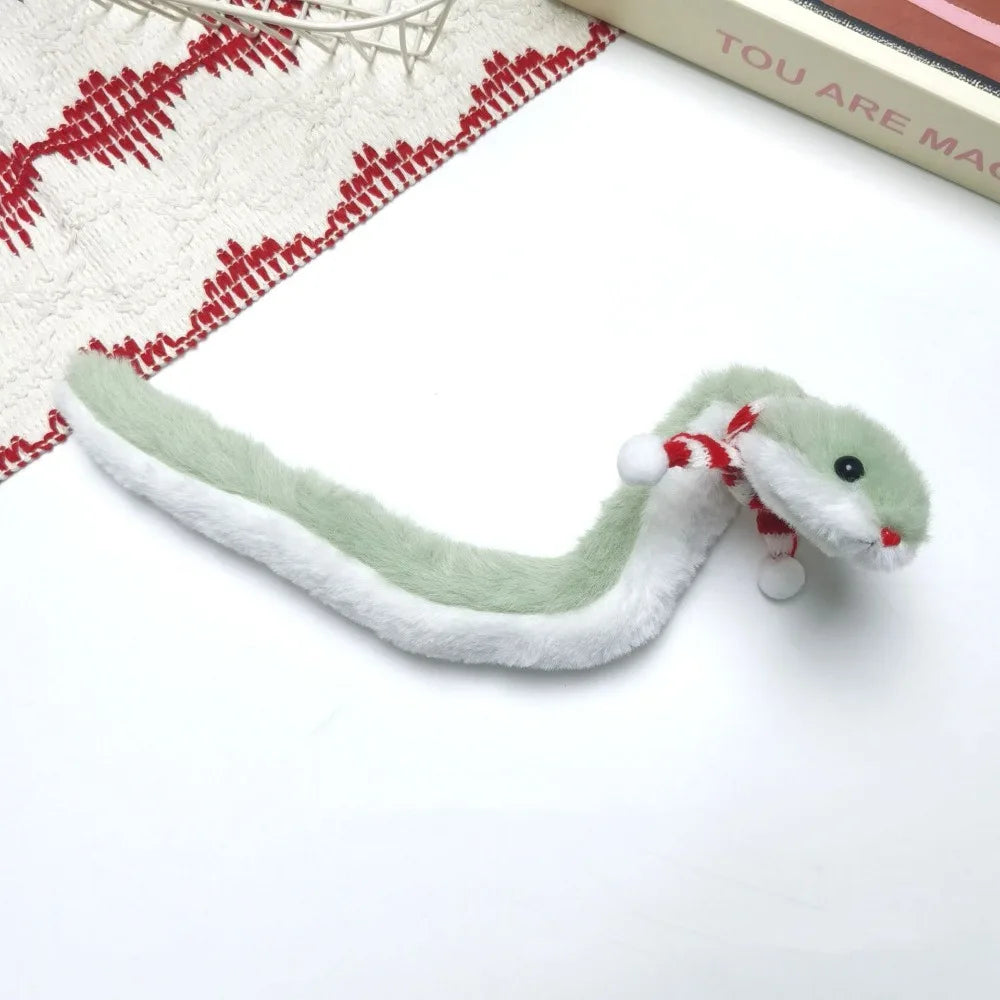 Year of The Snake Plush Toy Wrap Around Arm Little Snake Stuffed Plush Doll Comfort Kawaii Green Snake Animal Doll Children Gift - Lootquake