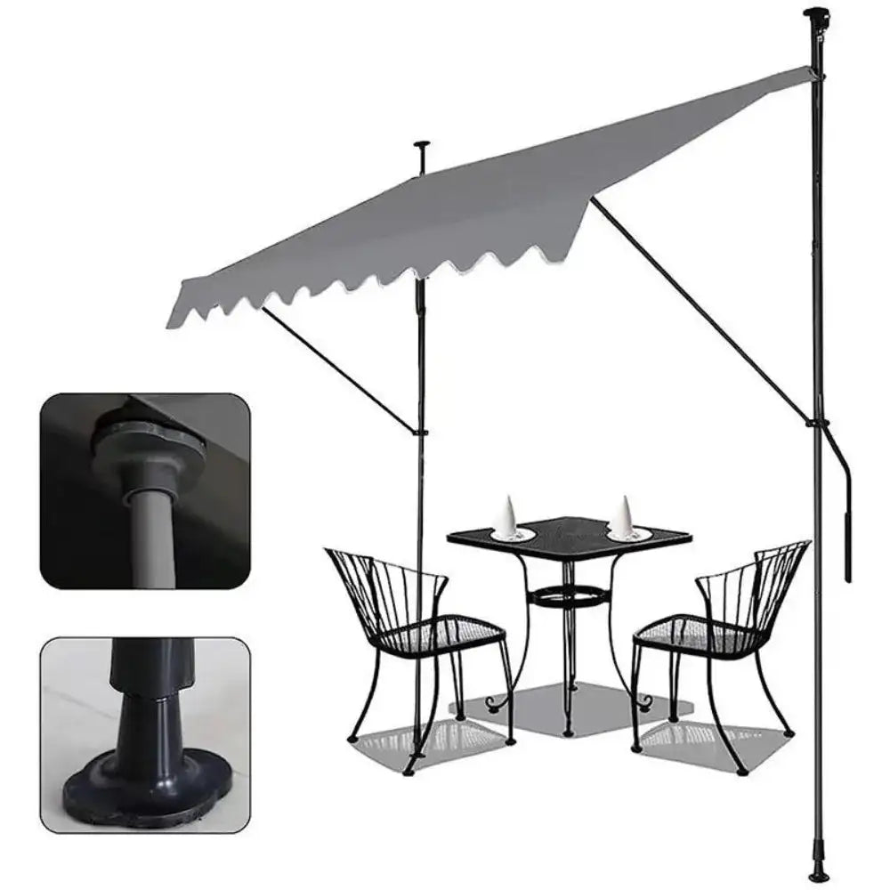 Awnings Rain and Snow Resistant UV Resistant Folding and Telescopic Canopy Tent Outdoor Garden Balcony Roof Courtyard Sunshade - Lootquake