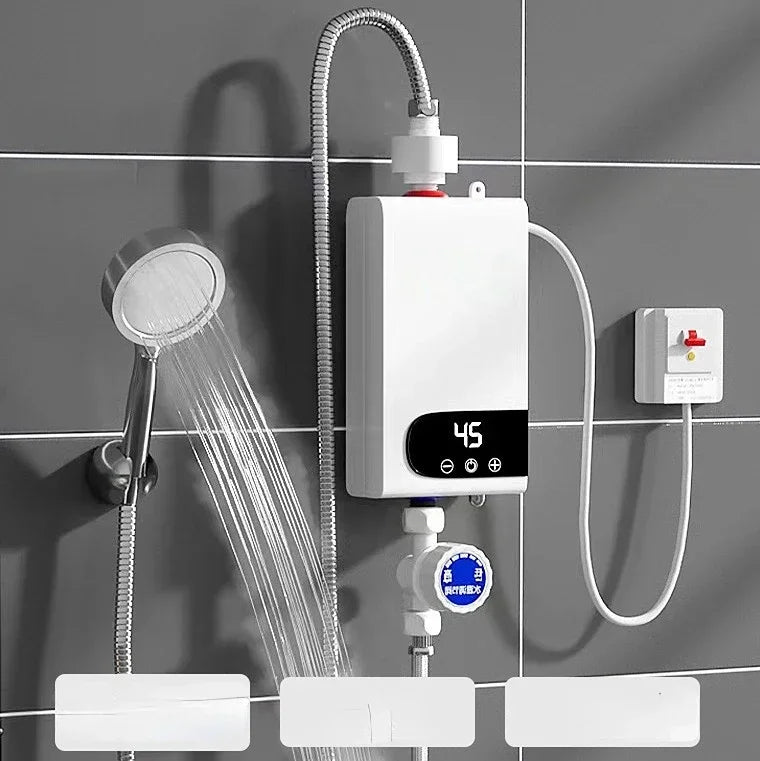 Chauffe-eau électrique instantané 220 V 4 500 W, fonction mémoire, conversion de fréquence, température constante