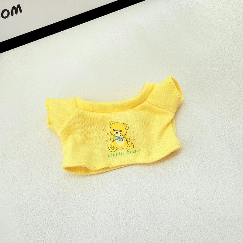 Ropa para muñecas Labubu, conjunto de policía, camiseta de verano, muñecas Labubu I II Idol de 15/17 cm, ropa para sentarse, accesorios de fiesta, regalos DIY