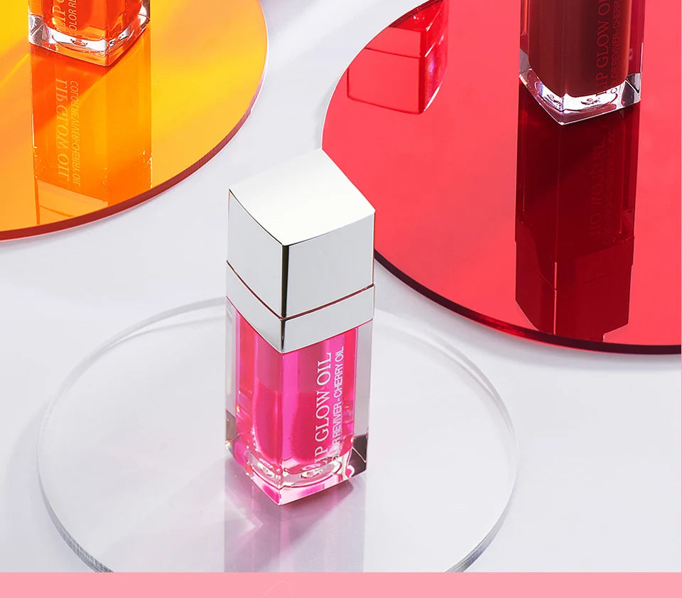 Bálsamo labial hidratante, aceite labial original, brillo labial, cuidado de los labios, beneficio para labios, exfoliante voluminizador, aceite labial rosa voluminizador.