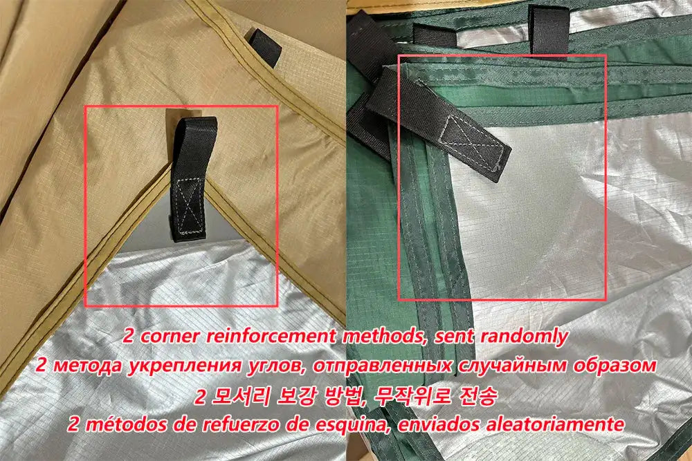 4x4m 4x3m 3x3m 19 Hang Points Tent Tarp Survival Sun Shelter Shade Canopy Outdoor Backpacking Waterproof Camping Awning SunShade - Lootquake