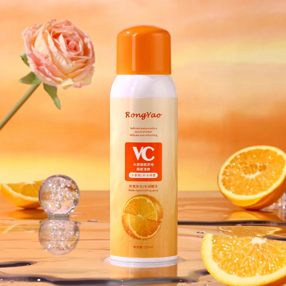 Spray hidratante con vitamina C Base de maquillaje refrescante Hidratante calmante Spray hidratante con vitamina C