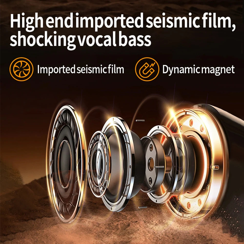 Auriculares inalámbricos Bluetooth 5.3 para casco, manos libres, para motocicleta, impermeables, reproductor de música MP3 y altavoz