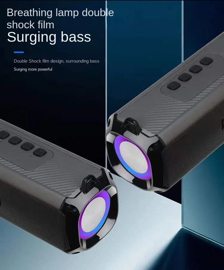 Altavoz Bluetooth portátil con audio de alta resolución, graves y agudos extendidos, altavoces inalámbricos HiFi de alta calidad y gran volumen.