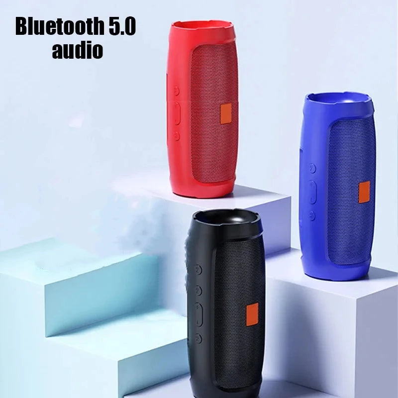 Altavoz Bluetooth con doble altavoz estéreo para exteriores, caja de sonido con transmisión de voz FM, subwoofer portátil, barra de sonido inalámbrica