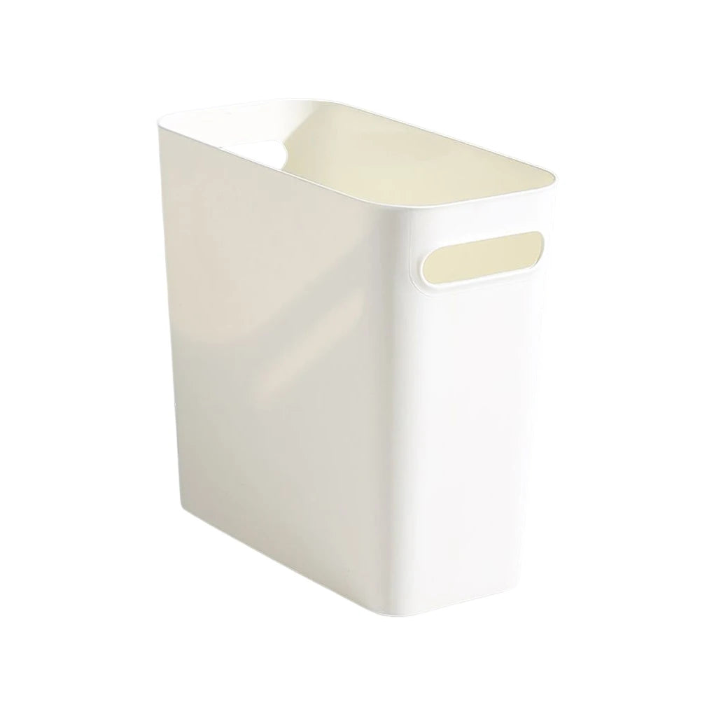 Large Trash Can without Cover Wastebasket Garbage Container Space-Saving Outdoor Bathroom Bedroom Kitchen Home Blue